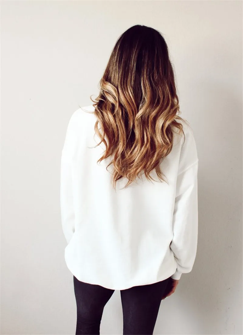 

Autumn Winter 2020 Fashion Hoodie Women white O-neck lashes and lips print long-sleeved loose Hoodie Tops dropshipping