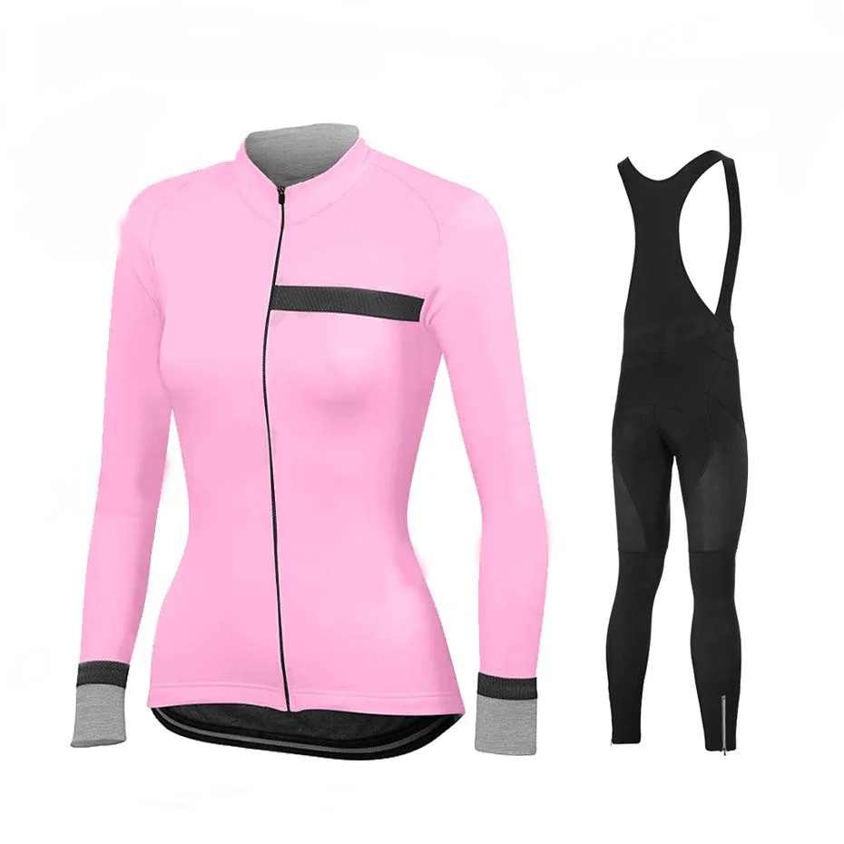 

Женские комплекты из Джерси с длинным рукавом для велоспорта, Новинка весна-осень, женская одежда Maillot, быстросохнущая Спортивная одежда дл...