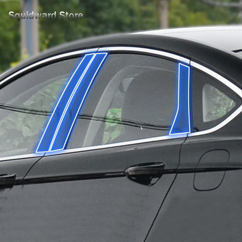 

For Ford Fusion Mondeo 2017-2020Automobile protective film B-pillar scratch proof TPU Transparent film retrofitting accessories
