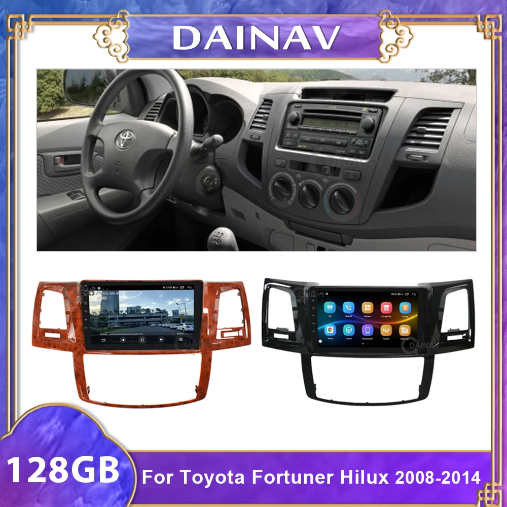 

128GB 2 din Android 10.0 Car Radio Multimedia Player For Toyota Fortuner Hilux 2008-2014 Car Stereo Autoradio Auto Audio 4G