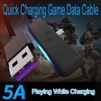 5a durable elbow charging adapter mobile game type c fast charging data cable with auxiliary handle for huawei xiaomi iphone
