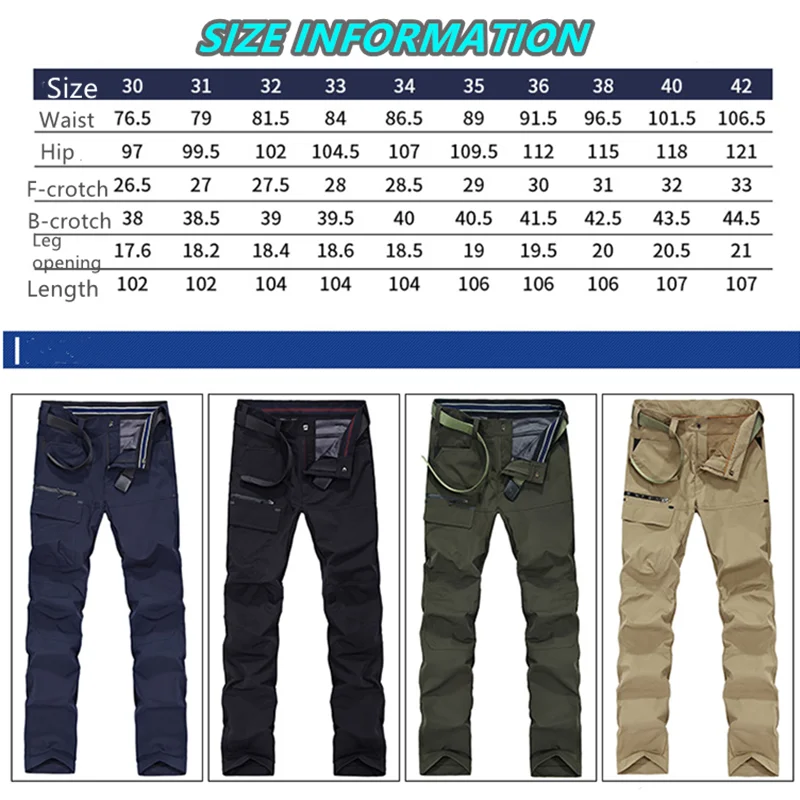 

Quick-drying Assault Pants Men's Multi-bag Waterproof Breathable Outdoor Camping Climbing Hiking Tactical Military Swat Trousers