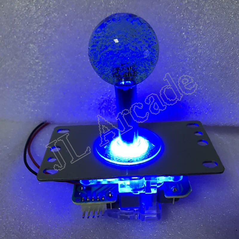 2 шт. Аркада Jamma джойстик 12V горит светодиодный копия SANWA 5pin Тип палка боевые рокер |
