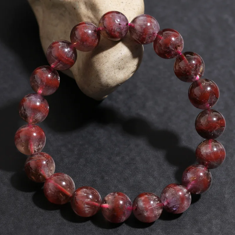 

Браслет с фиолетовым призраком и фиолетовыми кристаллами из титана