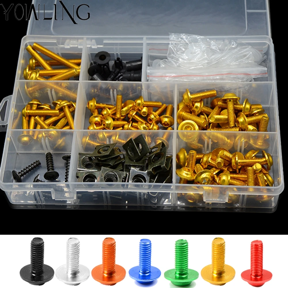 Полный Комплект болтов обтекателя для мотоцикла винтовой зажим крепления