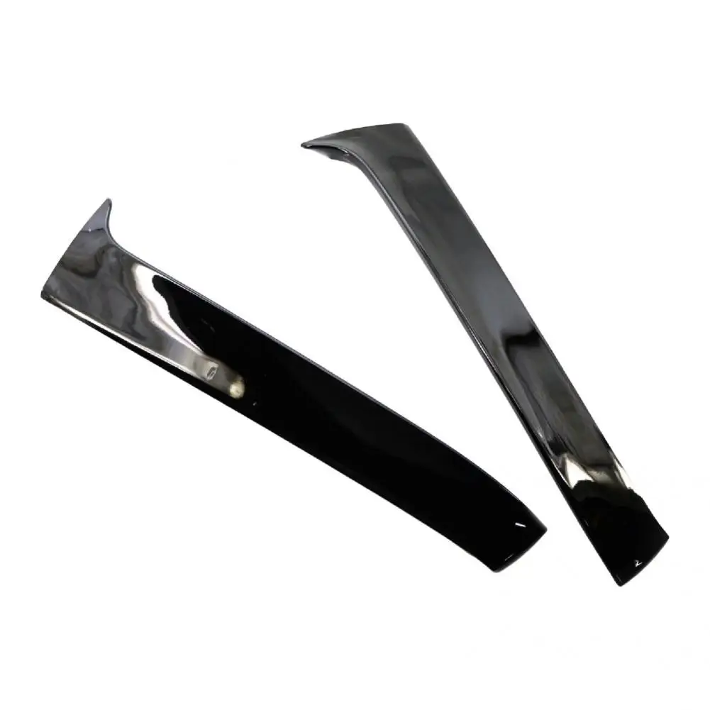 

Lightweight 2Pcs Exquisite Bright Black Rear Window Wing Stable Window Wing Wear-resistant