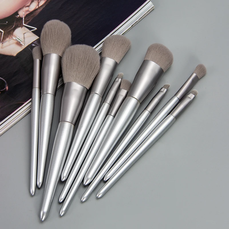 Anmor 10 шт. набор кисточек для макияжа профессиональная основа средство снятия век