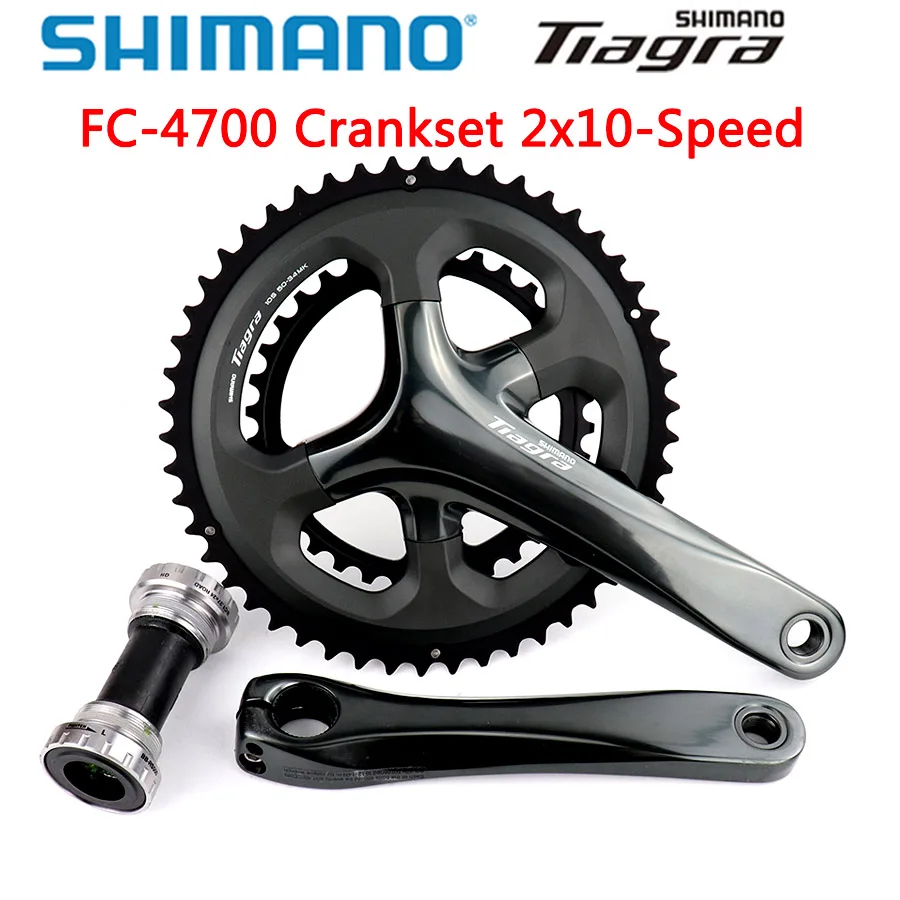 Shimano Tiagra FC 4700 HOLLOWTECH II кривошипная система 10 скоростей 165 мм/170 мм/172 5 мм 50 34T 52 36T