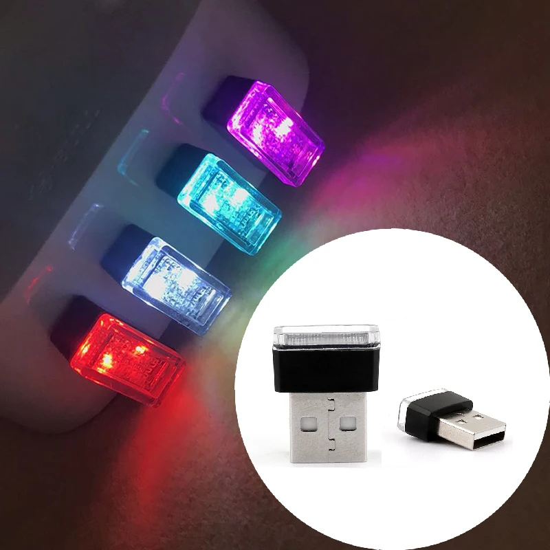 Автомобильный интерьер мини USB окружающей среды светильник светодиодный моделирование светильник для Honda CRV Accord Одиссея Crosstour FIT Джаз город Civic JADE