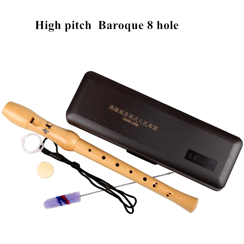 Gaita Soprano 8 Hole Germanic/baroque Vertical Clarinet Flute Chinese Vertical Flauta Musical Instrument Gravado