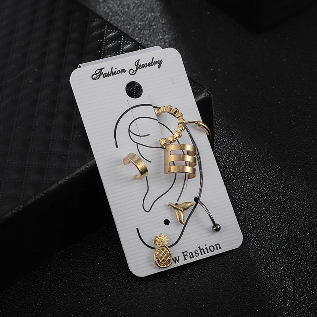 Женские креативные Серьги-гвоздики с пористым хвостом 7 шт. | Украшения и