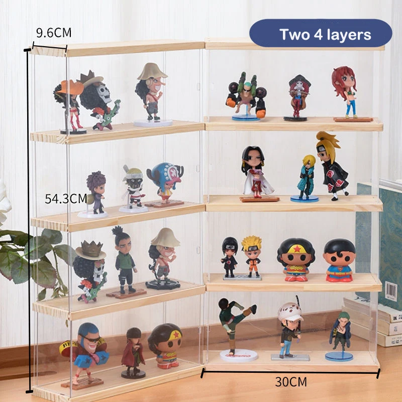 

Transparent Dust-proof Doll Model Display Box Multi-Layer Stacking Dust-proof And Moisture-Proof Doll Modeling Kit Desktop Close