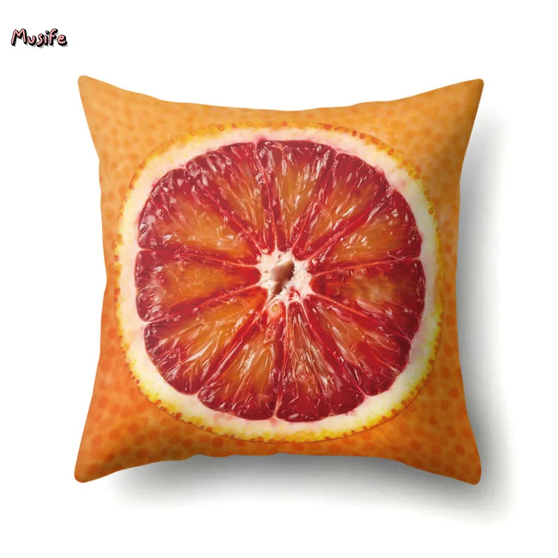 

Fruit Cushion Cover Polyester Square Cushion Cover Bedroom Cushion Cover Home Bedroom Hotel Decoration Cushion Cover 45 * 45cm..