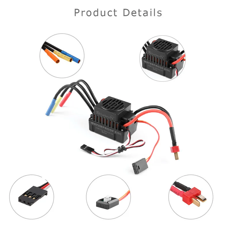 HIINST водонепроницаемый BL3650 4300KV бесщеточный двигатель + 60A ESC комбинированный набор