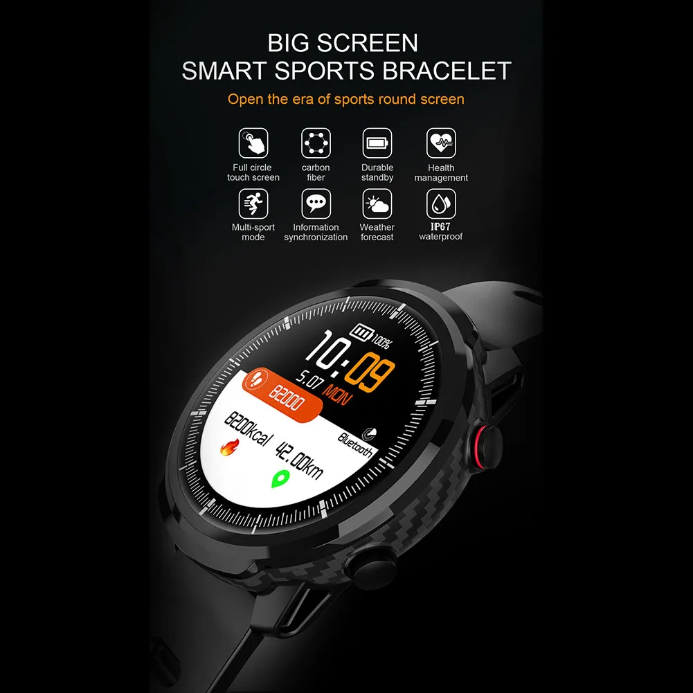 Senbono S10 Монитор кислорода сна подарок многофункциональный IP68 Водонепроницаемый напоминание о звонках Смарт-часы Full Touch HD экран Шагомер