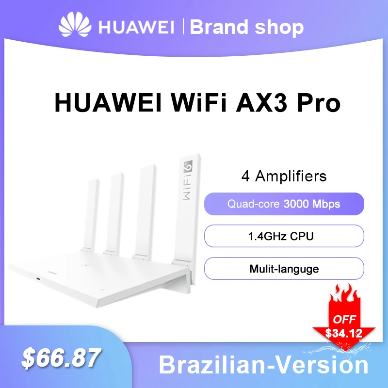 Huawei Wi Fi AX3 Pro quad core двухъядерный маршрутизатор 6 + 3000 Мбит 2 4 ГГц 5 двухдиапазонный