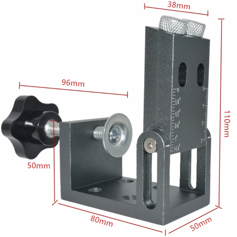 

2021 New 15 Degree Oblique Locator Kit Woodworking Puncher Hole Jig Kit Drilling Bits