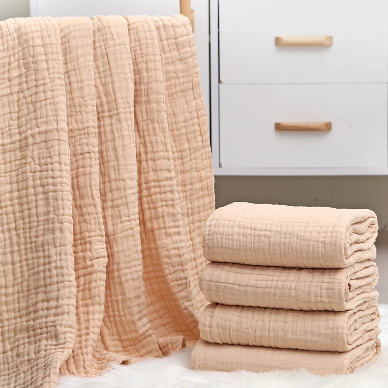 

6 Layers Baby Blanket Muslin Swaddle Blanket Cotton Gauze Newborn Blanket Swaddling Blanket Muslin Diaper Baby Summer Blankets