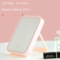 make up mirror charging fill light desk folding portable led make up mirror with light vanity mirror mirrors for bedroom