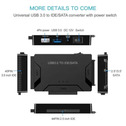 Конвертер USB 3 0 на SATA IDE жесткий диск 2 5 дюйма адаптер для дисков Sata карт SAS/SATA| |