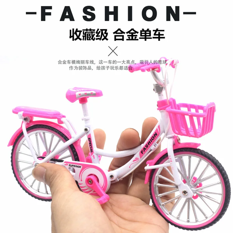

1:10 Cross-Border Creative Alloy Models Simulation Bicycle Ornaments Mini Bicycle baby Beauty Toy Model Gift Collection Hot Sale