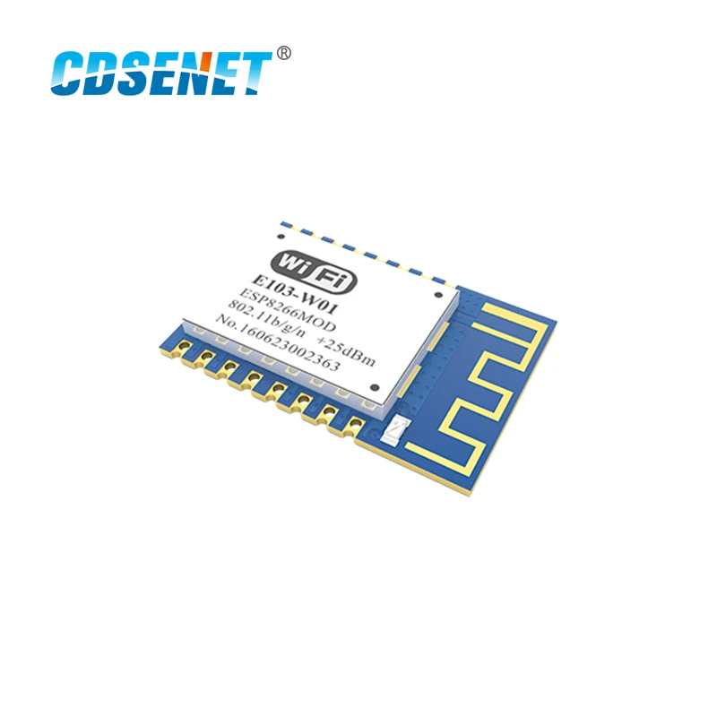 10pcs CDSENET 2.4G Wifi Module ESP8266 E103-W01 20dBm 100m SMD Wireless Transceiver | Мобильные телефоны и аксессуары