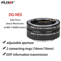 viltrox dg nex lens adapter ring metal mount auto focus macro extension tube ring for sony e mount lens nex 5r nex 567 camera
