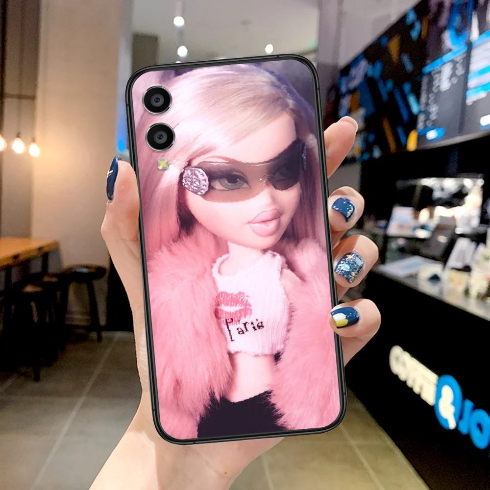 

Cute Bratz Fashion Doll Phone Case For Huawei Honor 6A 7A 7C 8 8A 8X 9 9X 10 10i 20 Lite Pro Play black Coque 3D Cell Painting