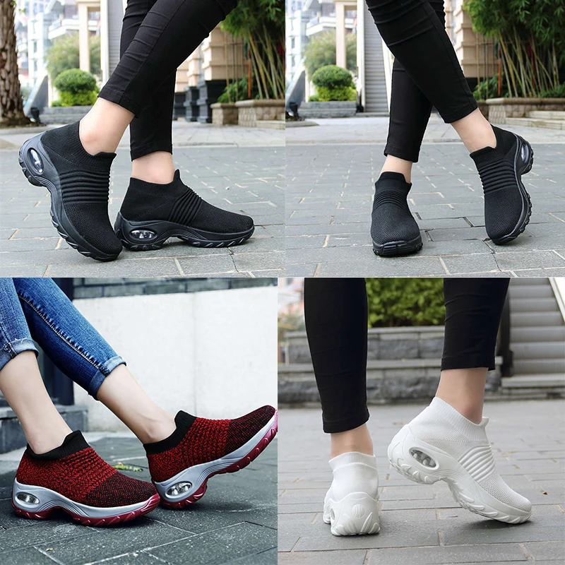 

Women Sports Shoes Women'S Running Shoes Sport Shoes Women Red Black Sneakers Tennis Trainers Deportiva Hot Sale Summer Footwear