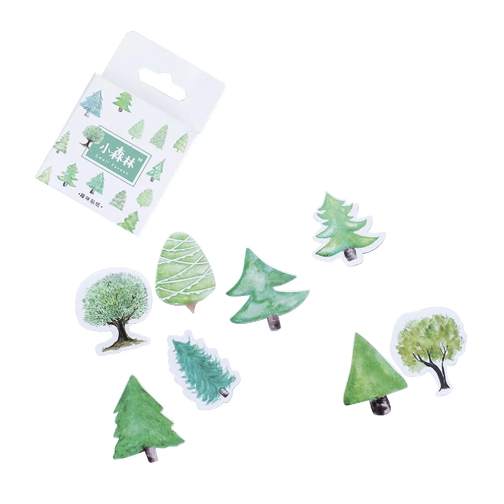 

45Pcs Cute Small Forest Tree Mini Paper Stickers Decoration DIY Scrapbook Diary