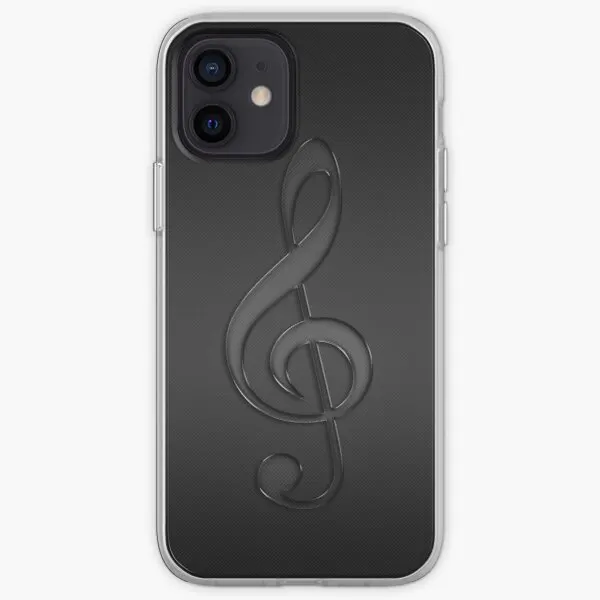 

Treble Clef Music Note Dark Phone Case for iPhone 6 6S 7 8 Plus 5 5S SE 11 12 13 Pro Max Mini X XS XR Max Dog Cover Silicon