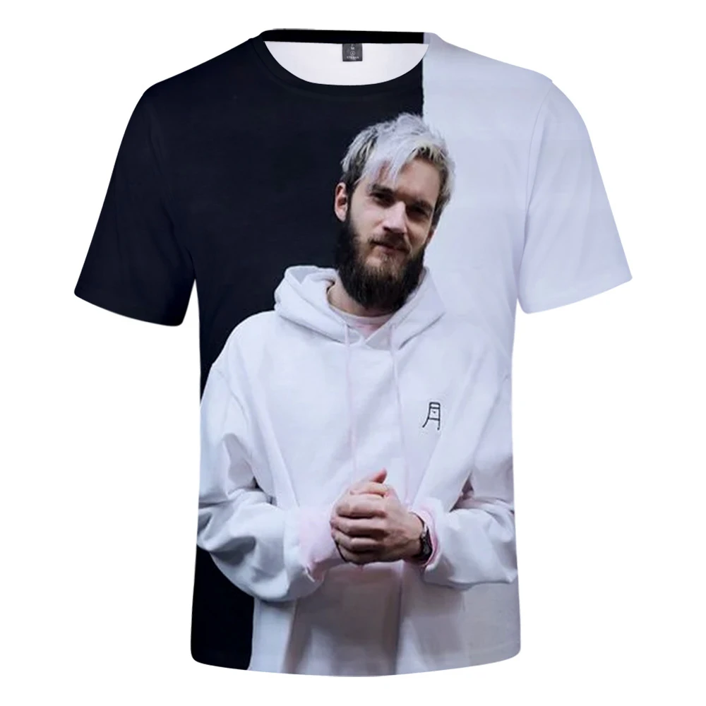 

2021 горячая распродажа PewDieDie 3D футболка с принтом Harajuku футболки для мальчиков и девочек летняя футболка с короткими рукавами для мальчиков п...