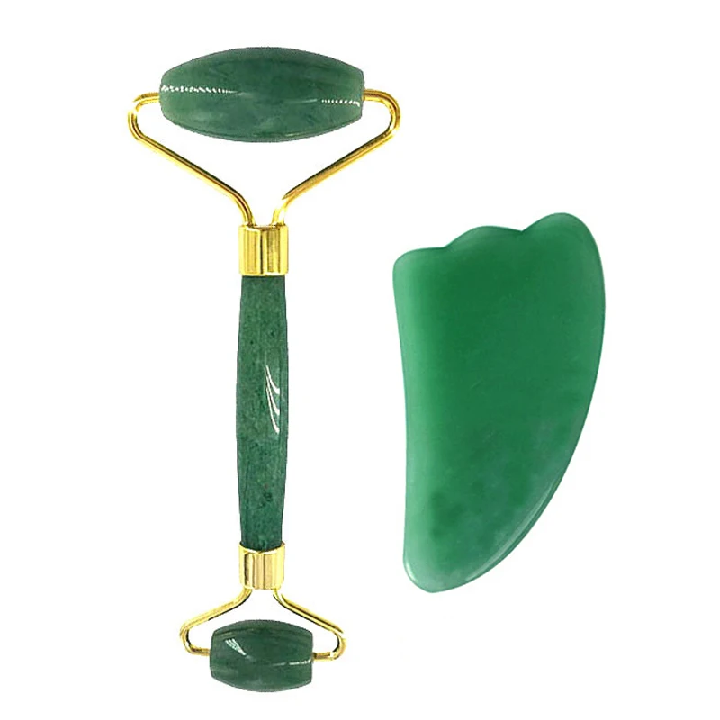 Зеленая Нефритовая маска для глаз натуральный камень сна холодная терапия