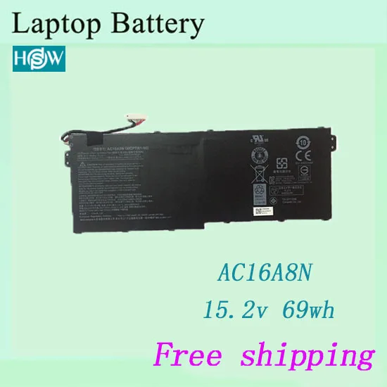 Горячая Распродажа AC16A8N Аккумулятор для ноутбука Acer Aspire V17 V15 Nitro BE VN7 793G 593G