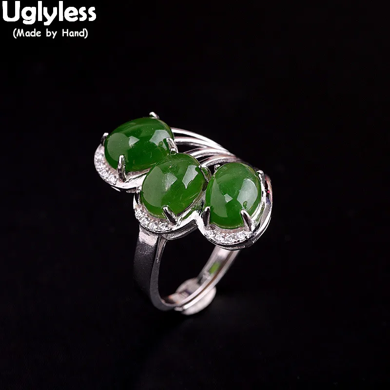 Uglyless персонализированные полые глянцевые Серебряные широкие кольца женские