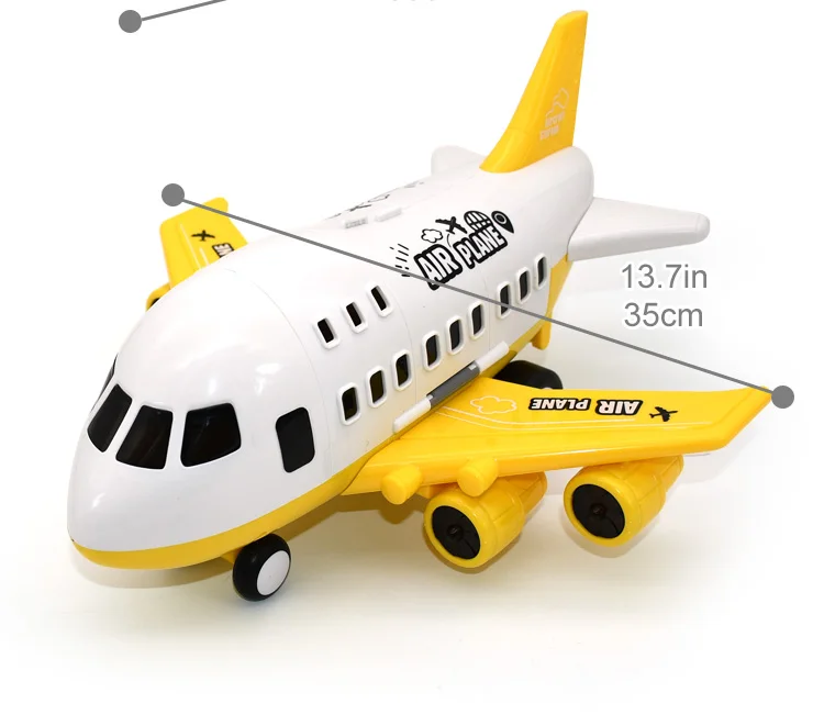 

Quick delivery Inertia Airplane Toys for Children Large Storage Transport Truck Truck Vehicle Kids Airliner Car Toy