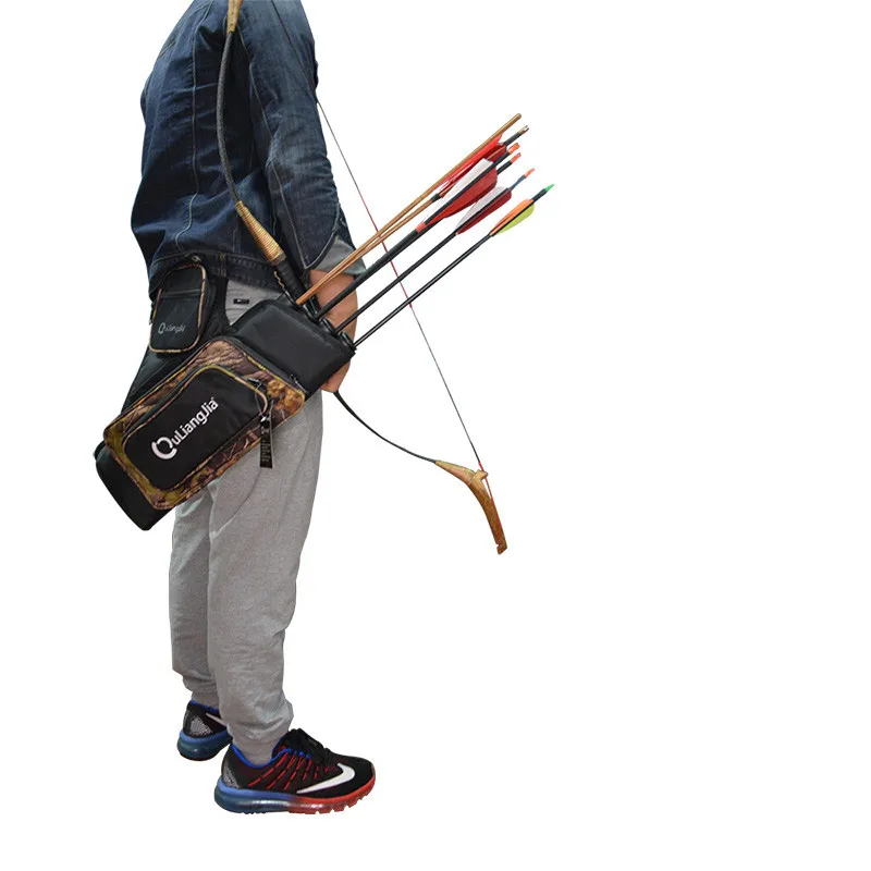 1 шт. стрела для стрельбы из лука колчан 4 трубки задняя Наплечная поясная сумка