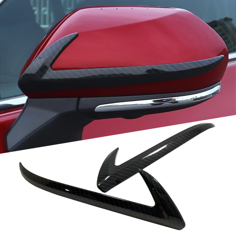 For Toyota Avalon XX50 2019 2PCS Carbon Fiber Style Silver Color Car Rearview Mirror Trim Side Protector Guard | Автомобили и