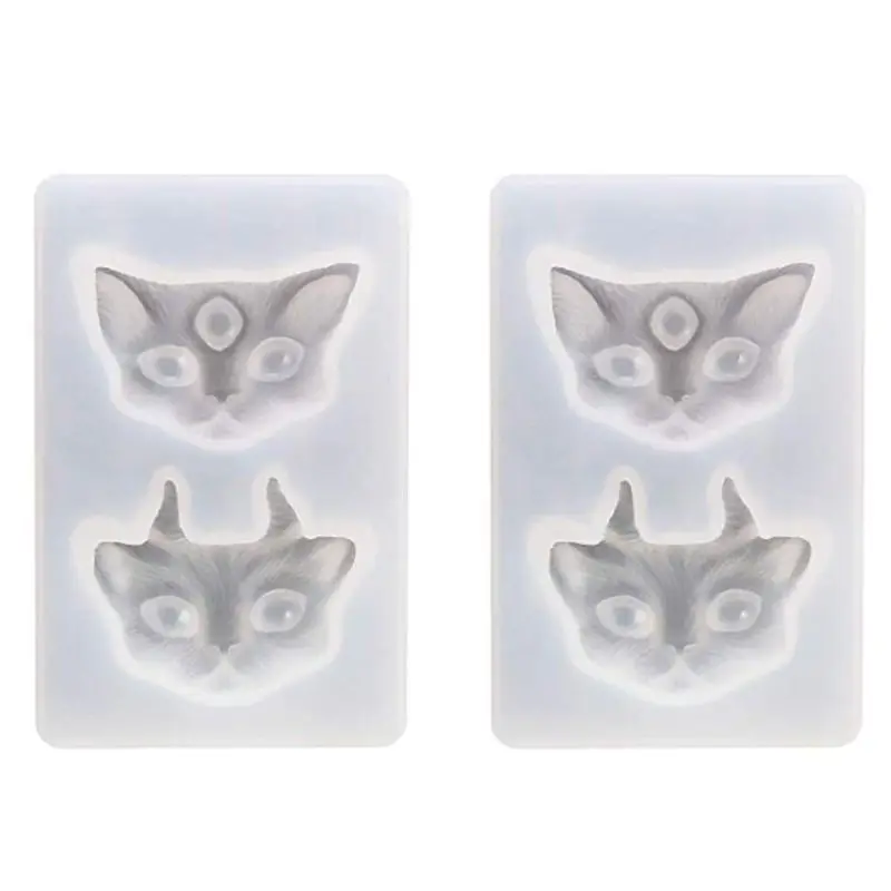 

DIY Cat Head Silicone Molds Resin Epoxy Casting Molds Including 2 Cat Styles
