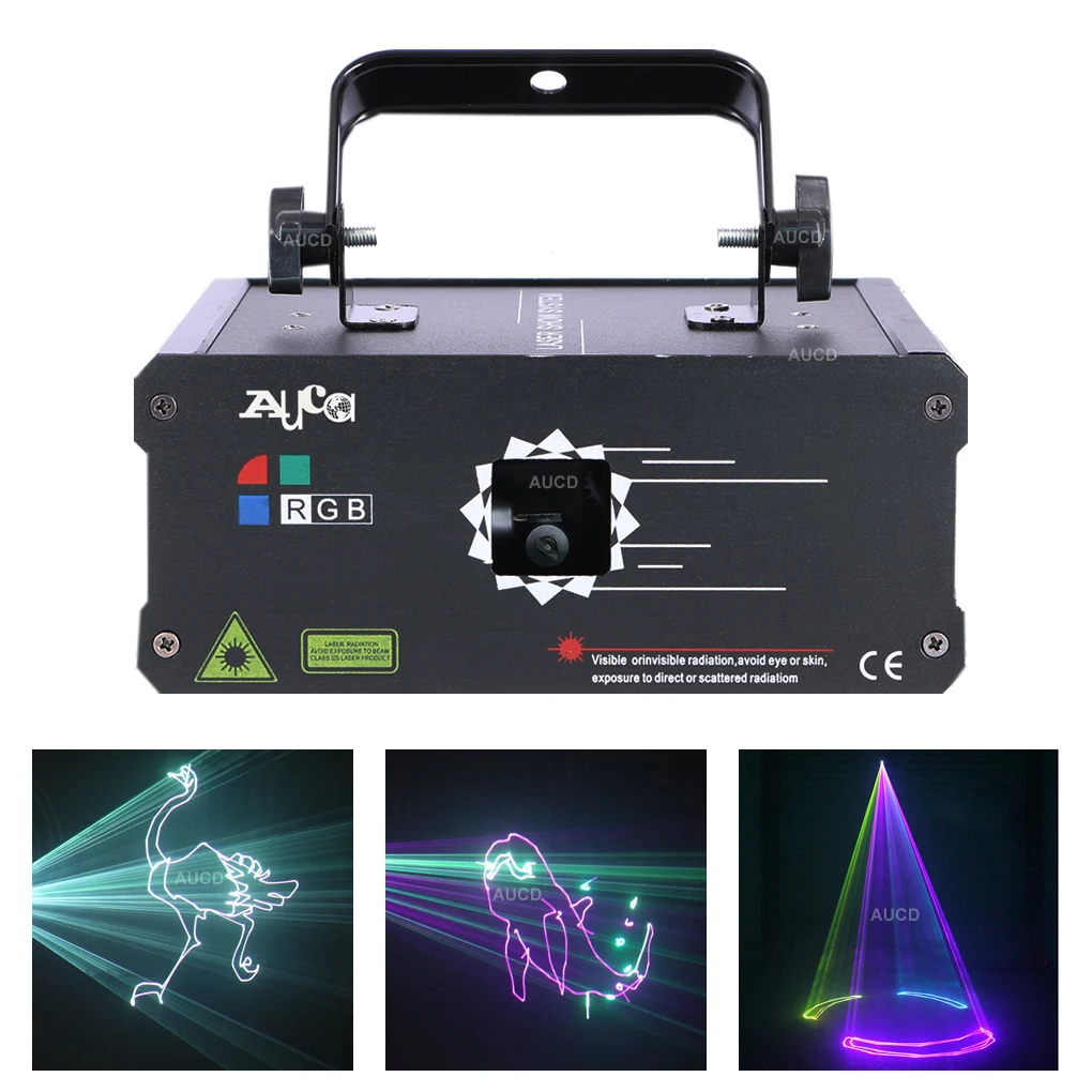 AUCD 30 кппс 500 мВт 1 Вт DMX красочный RGB анимационный лазерный прожектор огни DJ Дискотека вечерние лучи движущиеся сканирующие шоу сценическое освещение F6A