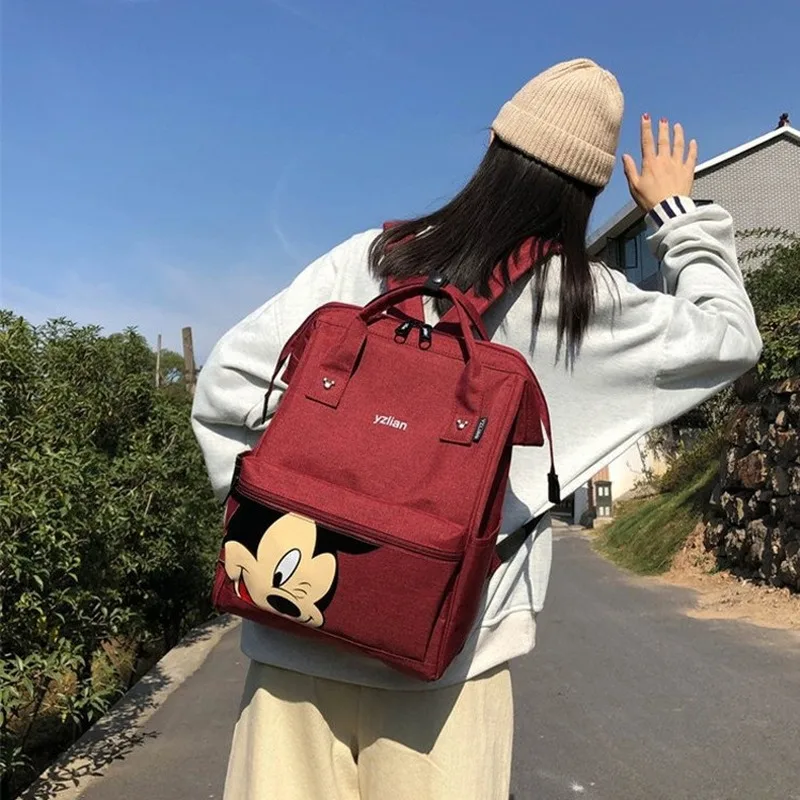 Женский рюкзак Disney вместительный Повседневный школьный ранец с Микки Маусом