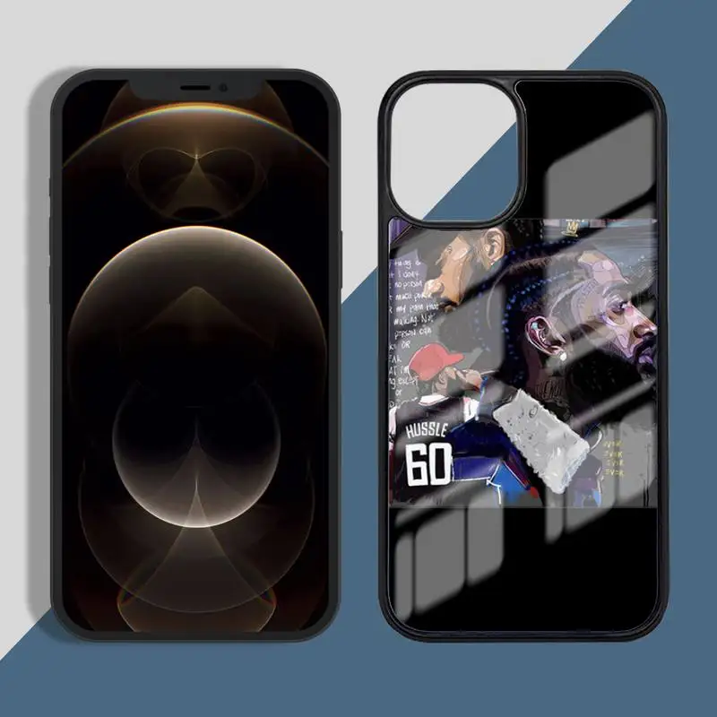 

Rapper Nipsey Hussle Phone Case for iPhone 11 12 pro XS MAX 8 7 6 6S Plus X 5S SE 2020 XR Hard PC