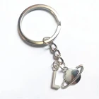 Брелок для ключей Saturn, брелок с космосом, серьги в виде планет, научные аксессуары, брелок с планетой Сатурна, автомобильный брелок с инициалами