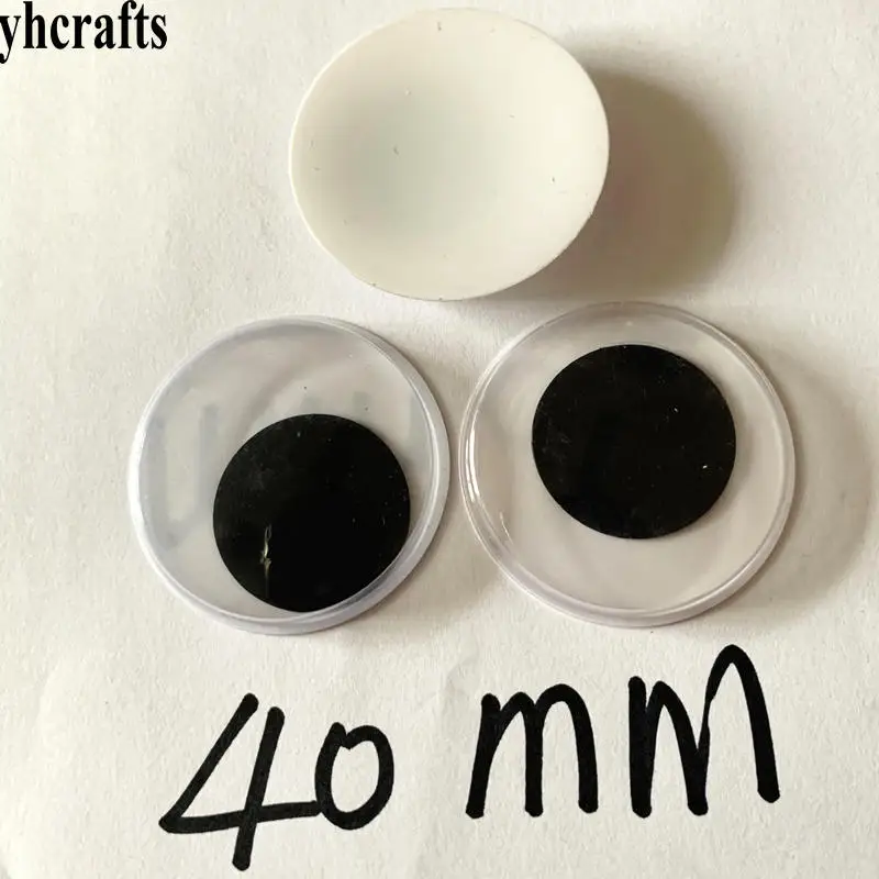 10 шт./лот большие 40 мм пластиковые глазные глазки куклы глаза для детей