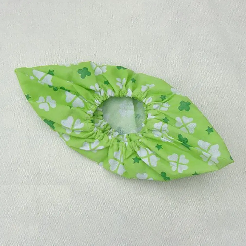 

6 Pairs Of Non-Woven Fabric Non-slip Reverse Shoe Covers Floral Printing Washable Reusable Breathable Protectors Shoe Covers