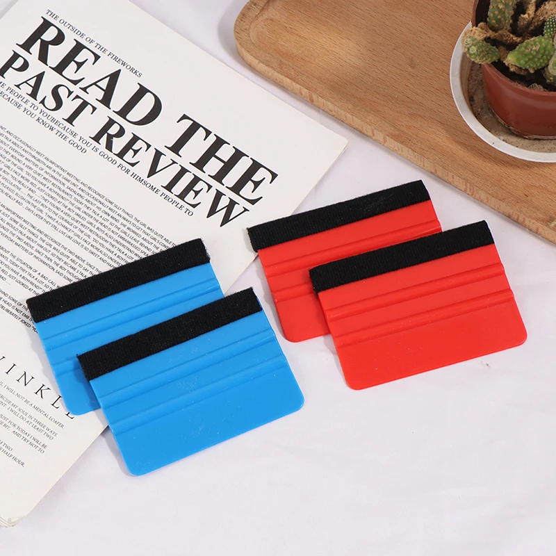 

2PCS Plastic Felt Edge Squeegee Car Vinyl Wrap Application Tool Scraper Decal