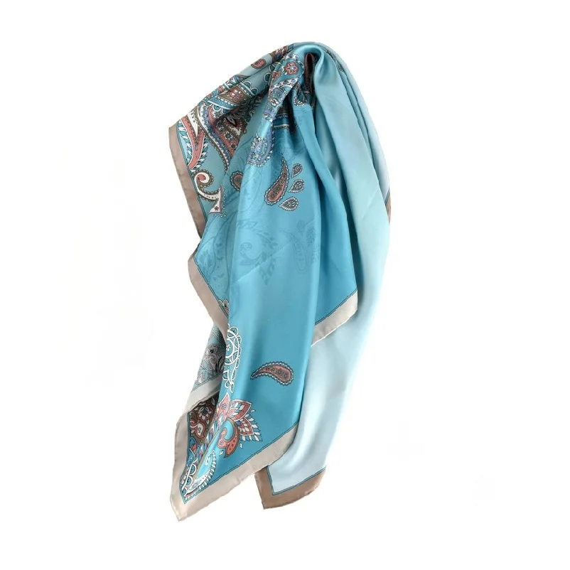 

NEW Arrival 100% Silk Scarf Shawl Wraps for Women Fashion Scarves Gifts 88*88cm