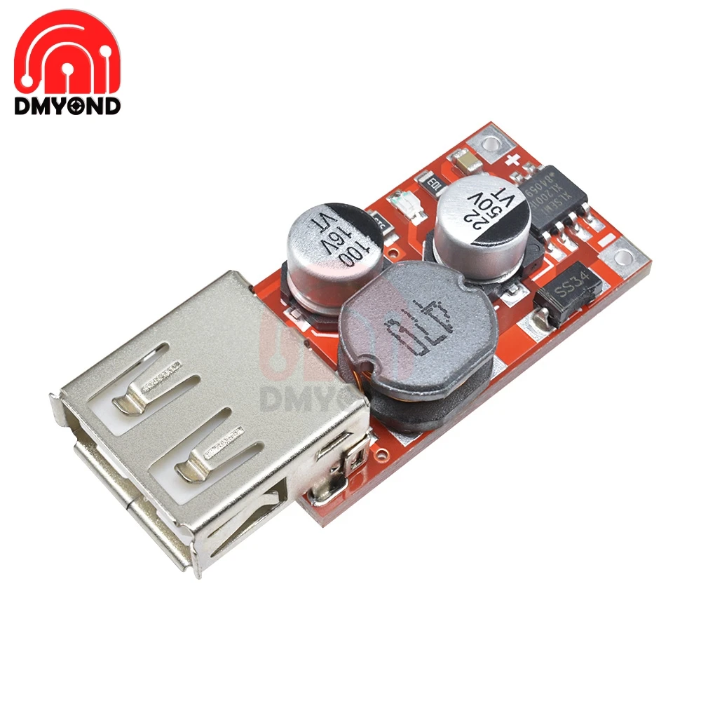 5 шт. зарядное устройство для автомобиля 9 В/12 В/24 В до с выходом 3 А USB-модуль сделай