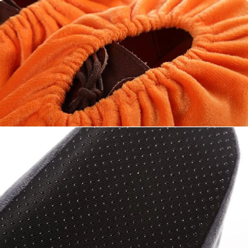 Нескользящие фланелевые Чехлы для обуви женщин и мужчин многоразовые домашние