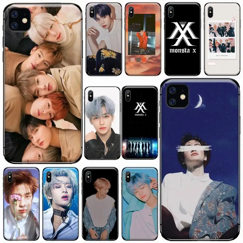 

KPOP NCT 127 MONSTA X Phone Case for iPhone 11 12 pro XS MAX 8 7 6 6S Plus X 5S SE 2020 XR Soft silicone Cover Shell Funda